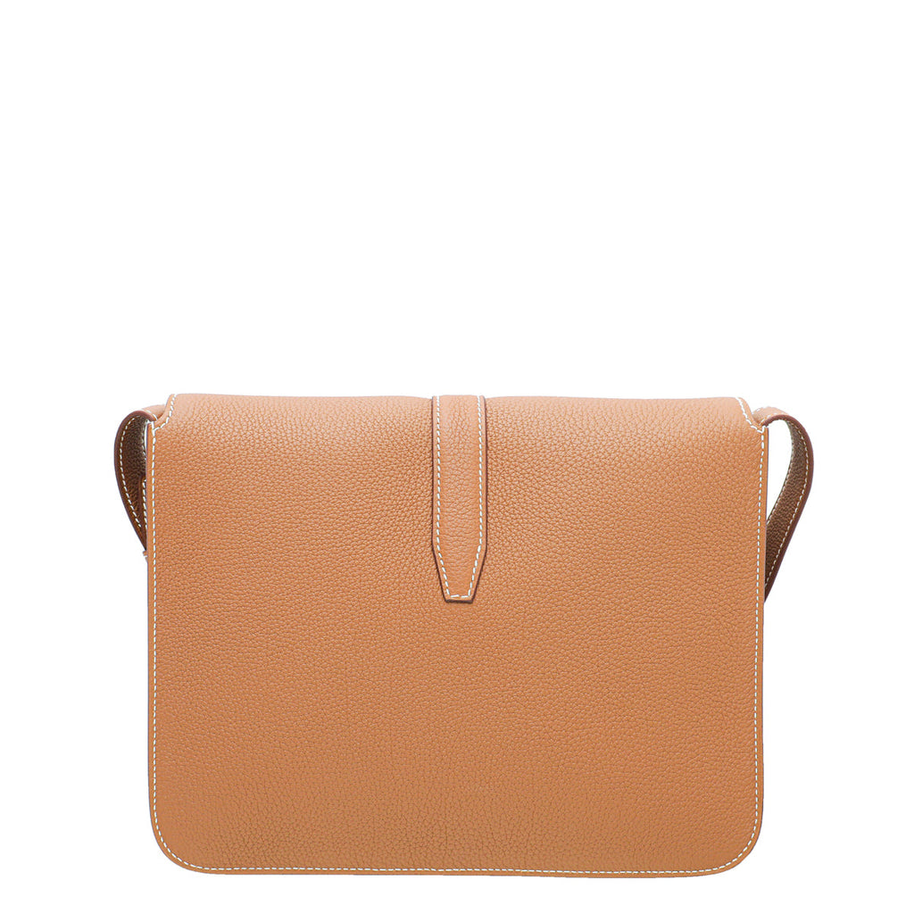 Hermes Gold Steve Light Junior Messenger Bag