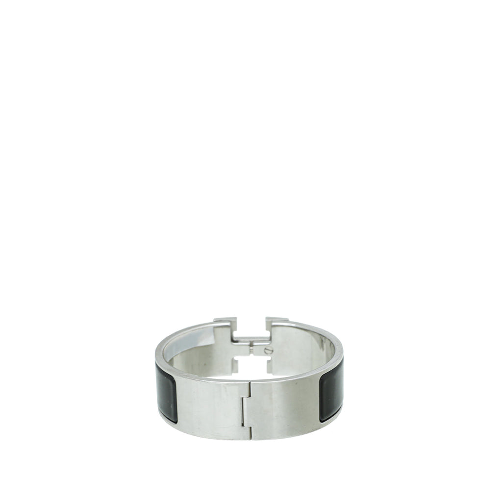 Hermes Noir Clic Clac H GM Bracelet