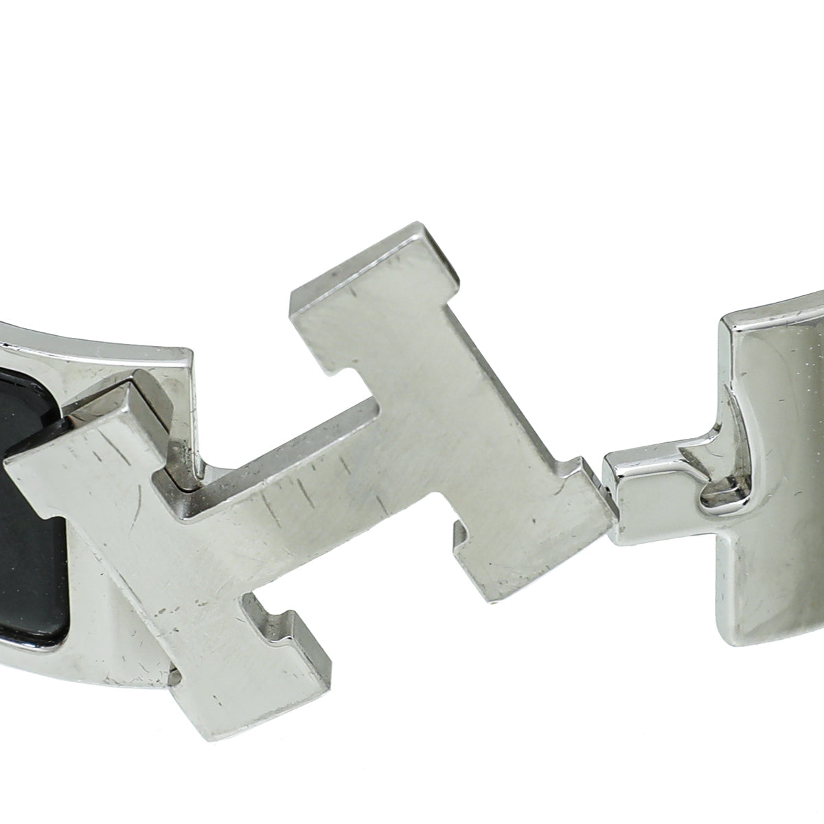 Hermes Noir Clic Clac H GM Bracelet