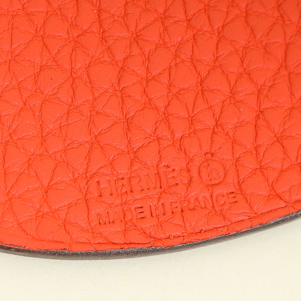 Hermes Bicolor Petit H Teapot Bag Charm