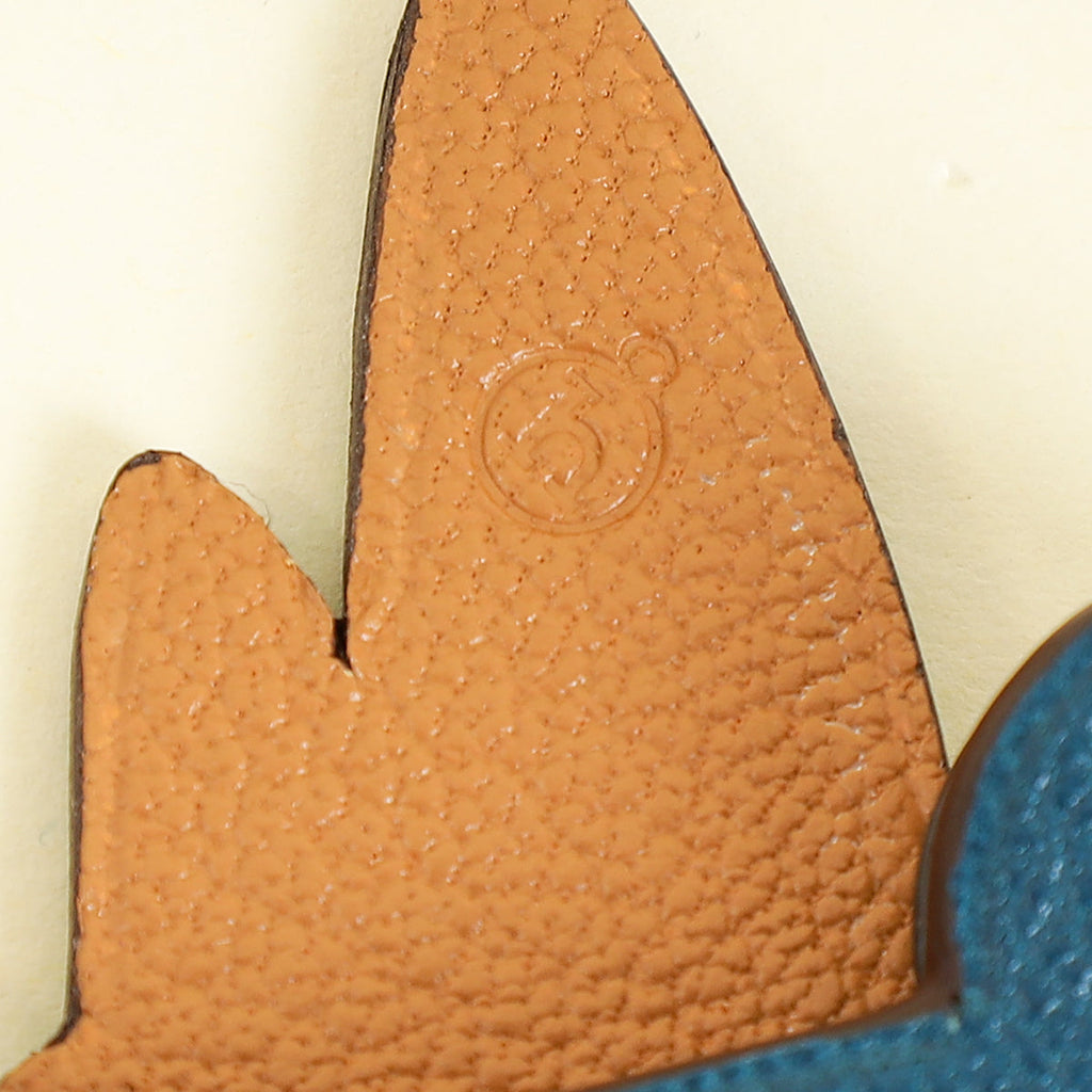 Hermes Bicolor Petit H Winged Car Bag Charm