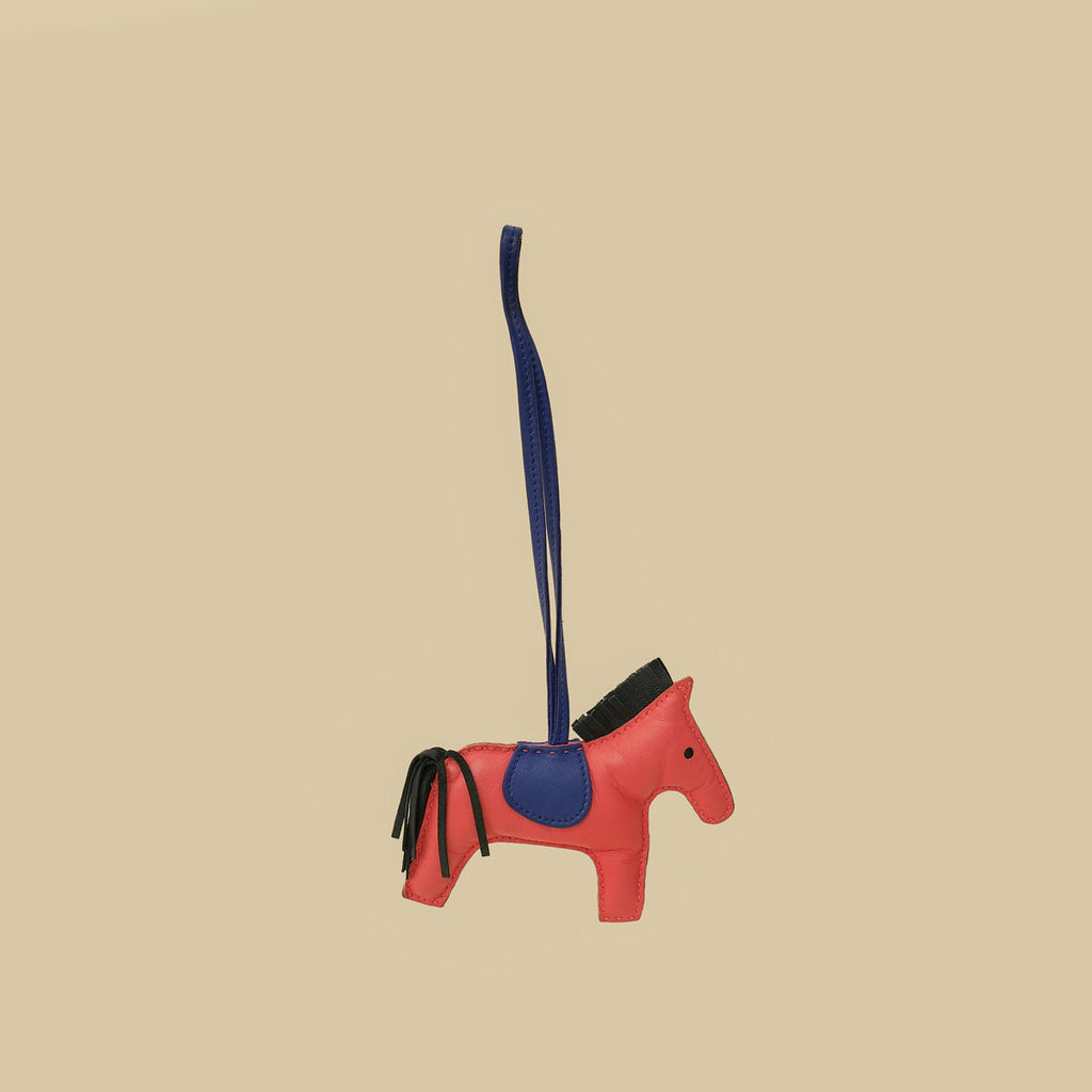 Hermes Tricolor Rodeo MM Bag Charm