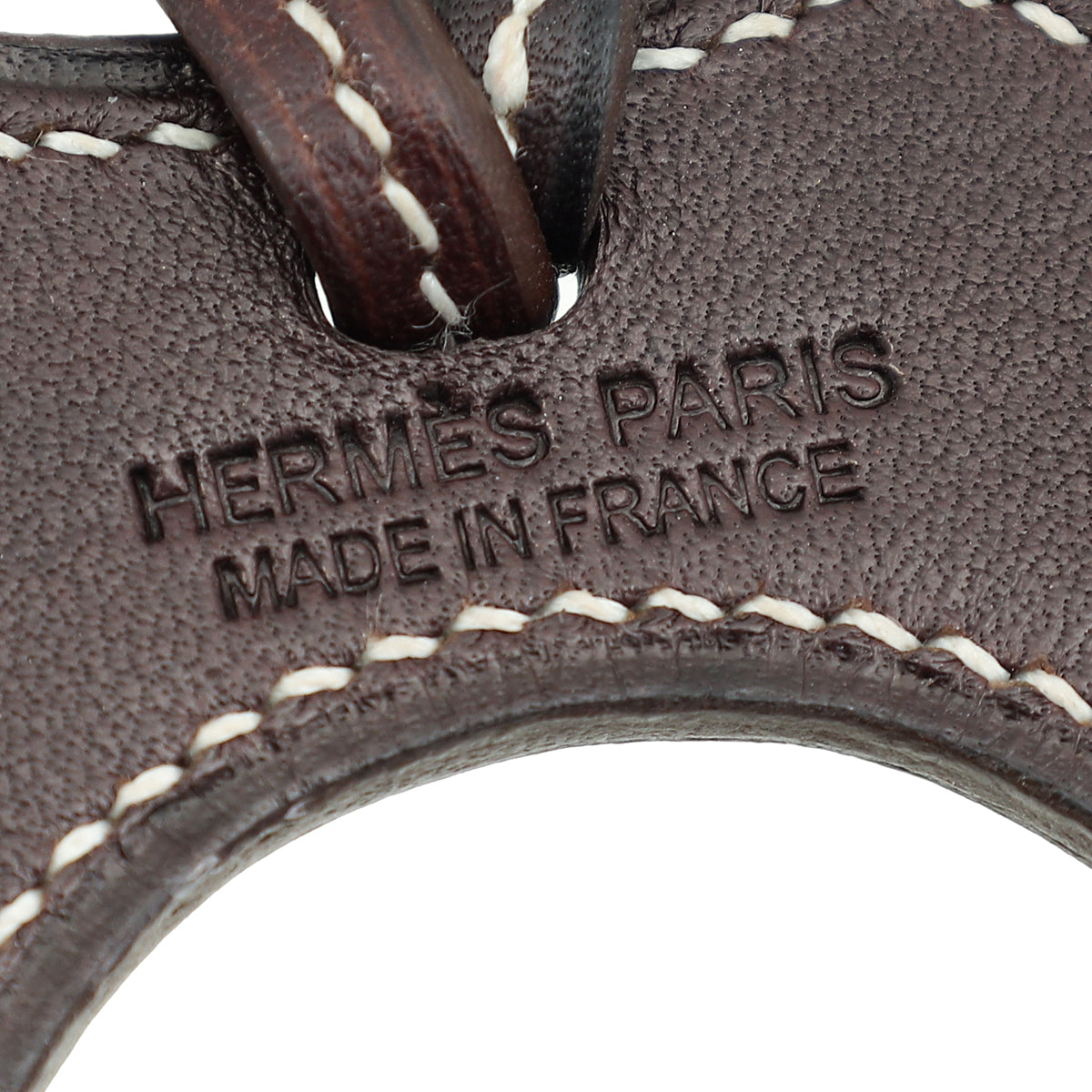 Hermes Chocolate Paddock Horseshoe Bag Charm