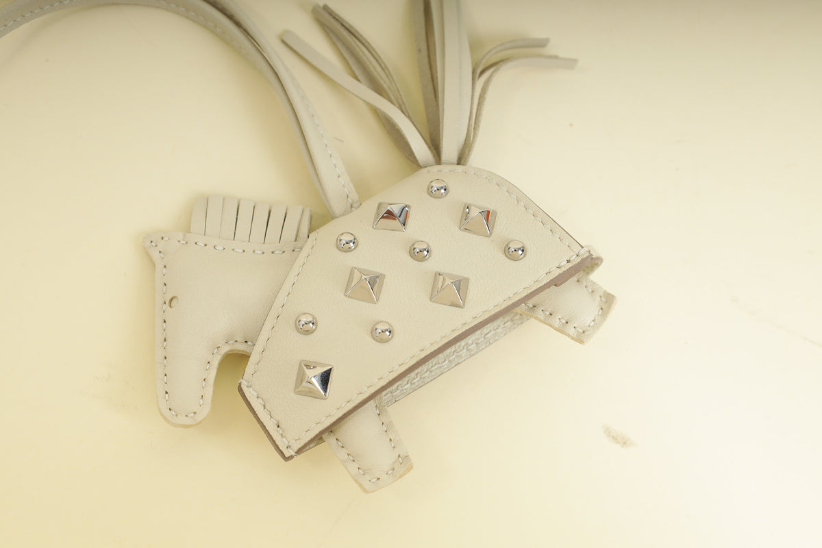 Hermes Craie Rodeo Rock Studded PM Bag Charm