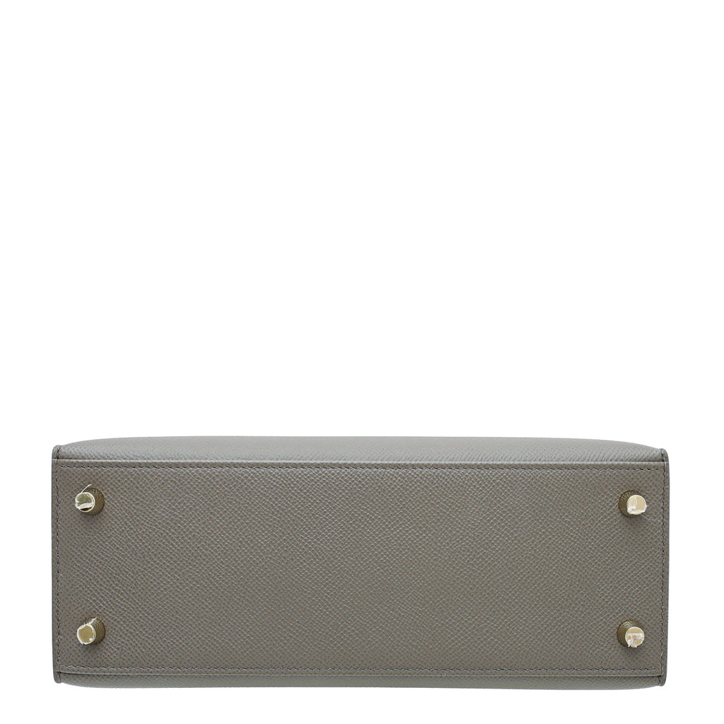 Hermes Gris Etain Kelly 25 Bag