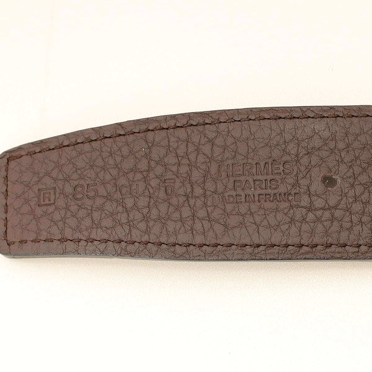 Hermes Bicolor Reversible H Guillochee Buckle 32mm Belt