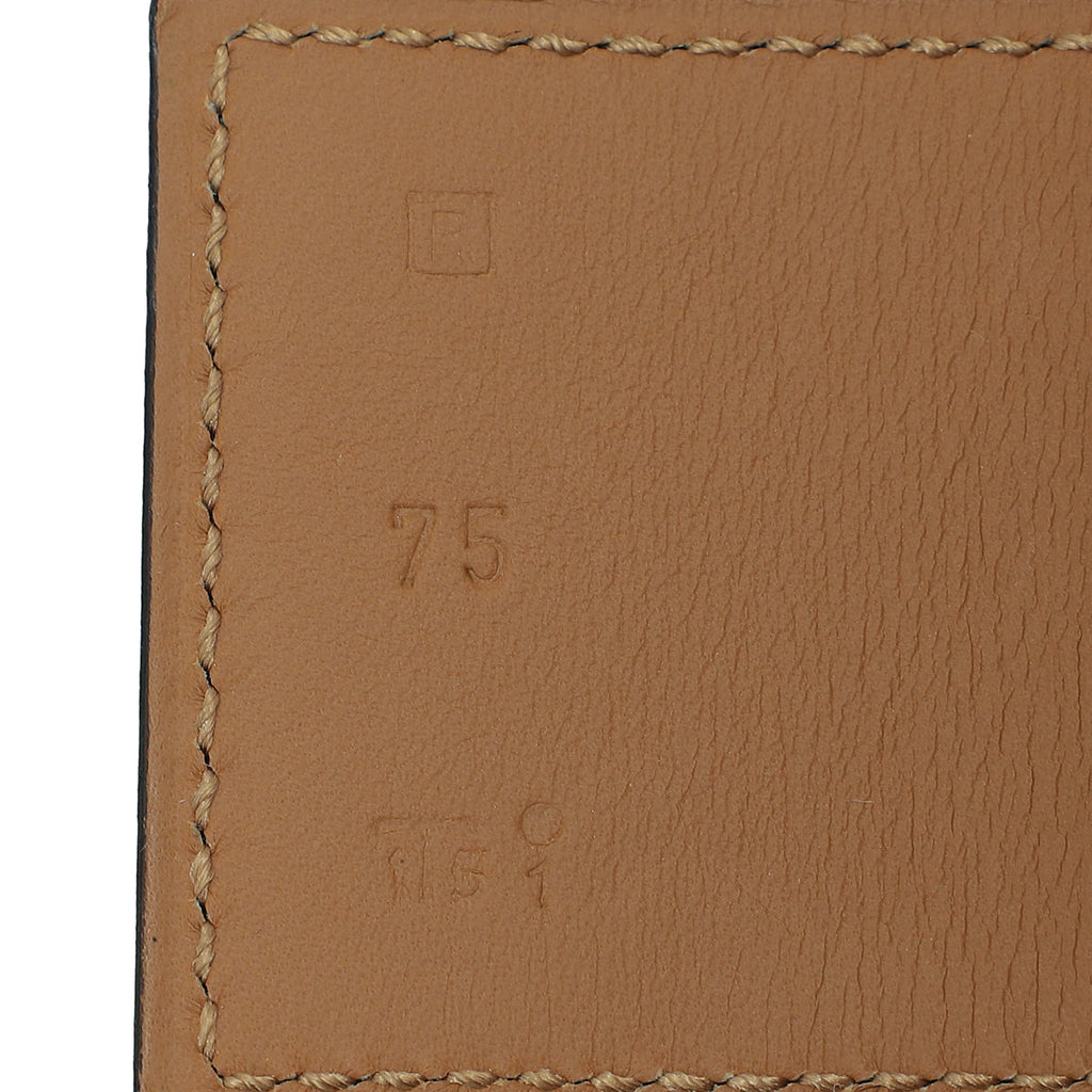 Hermes Bamboo Green Collier De Chien 50 Belt