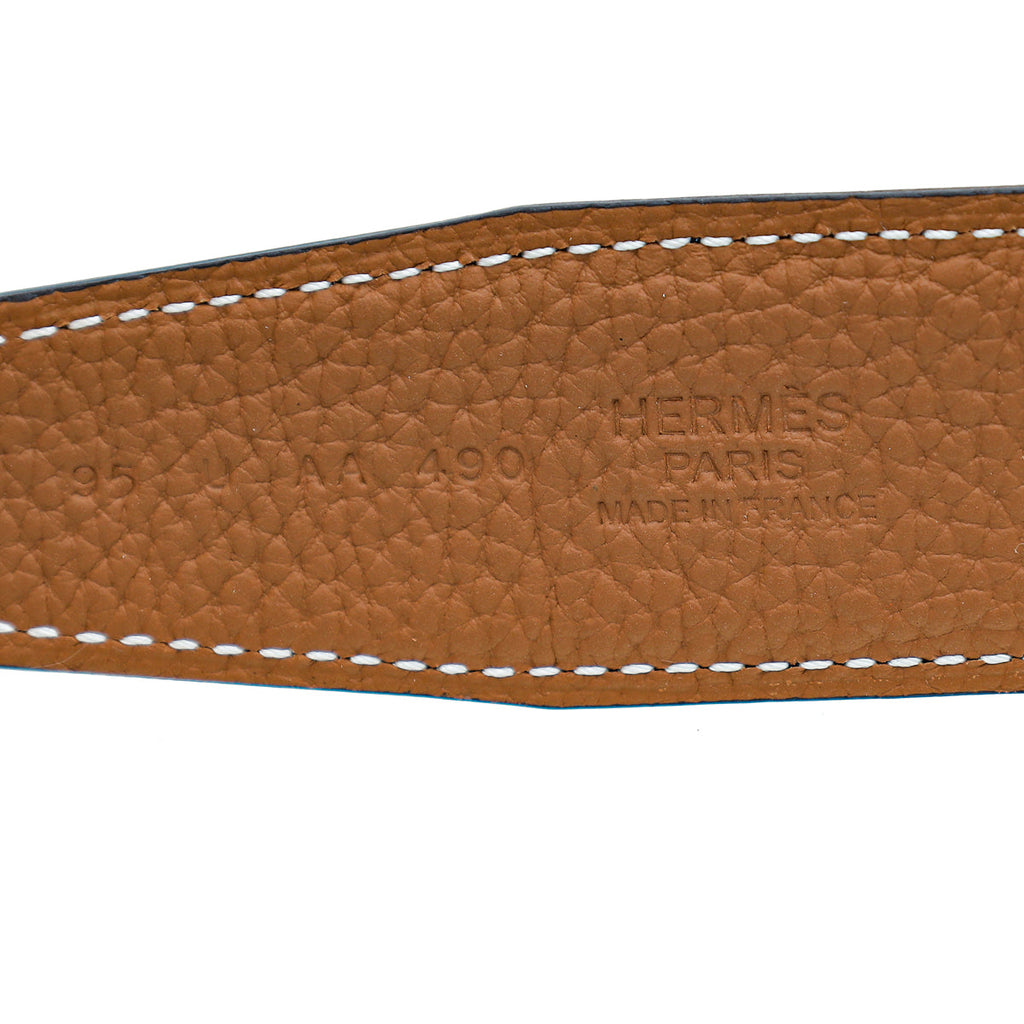 Hermes Bicolor Reversible Constance H Buckle Belt