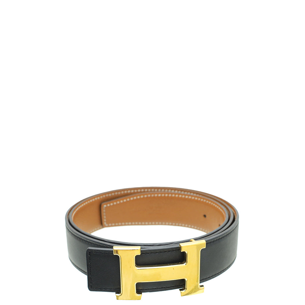 Hermes Bicolor Reversible Constance H Belt