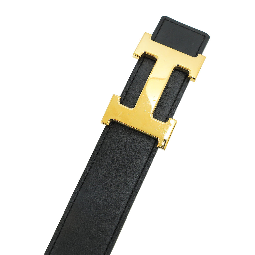 Hermes Bicolor Reversible Constance H Belt
