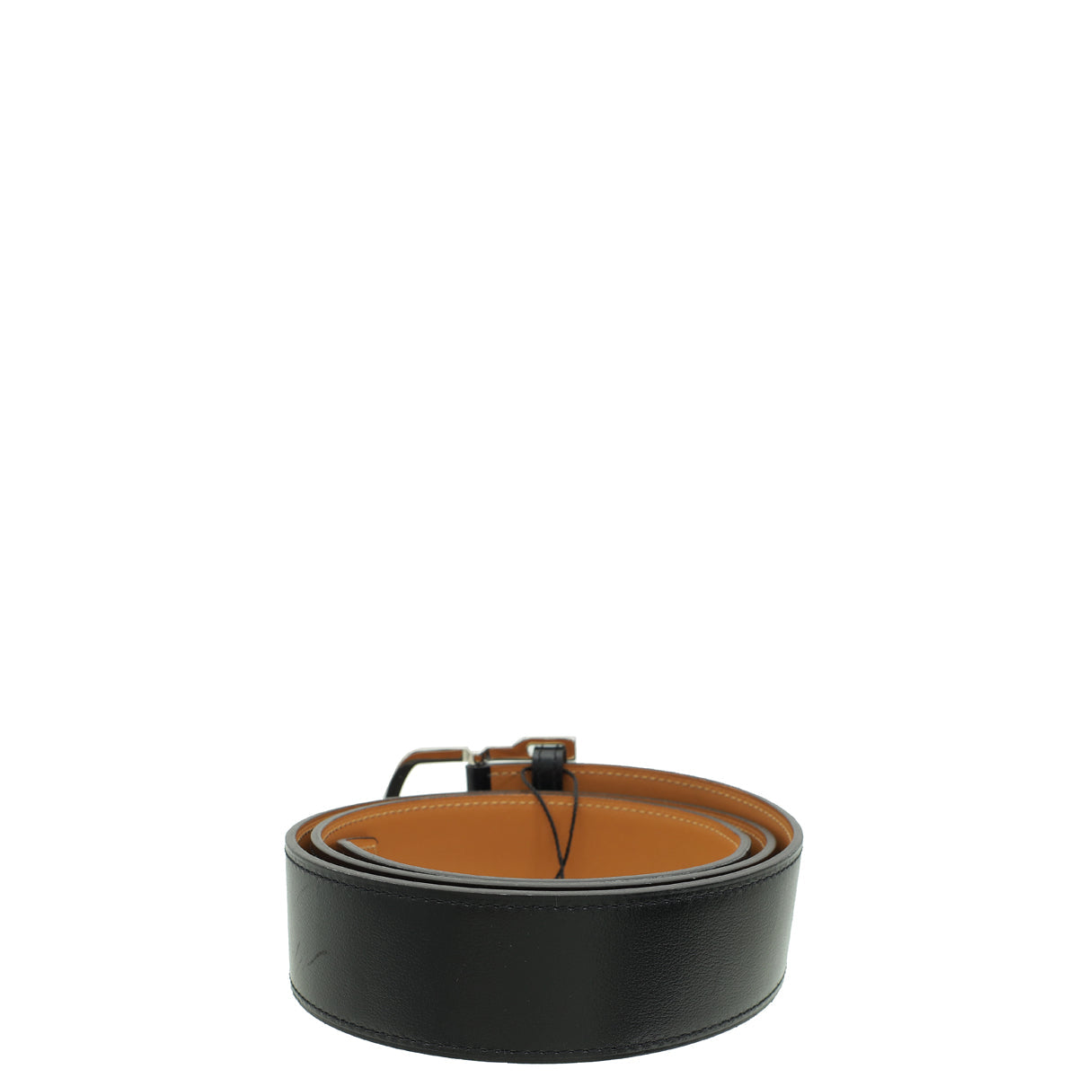 Hermes Noir Buckle Box Belt