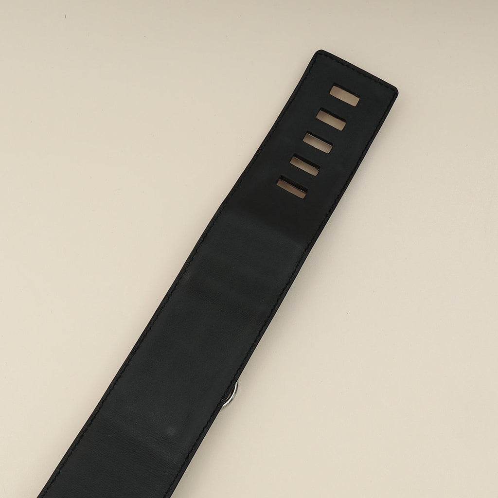 Hermes Noir Crocodile Collier de Chien Porosus 48mm Belt