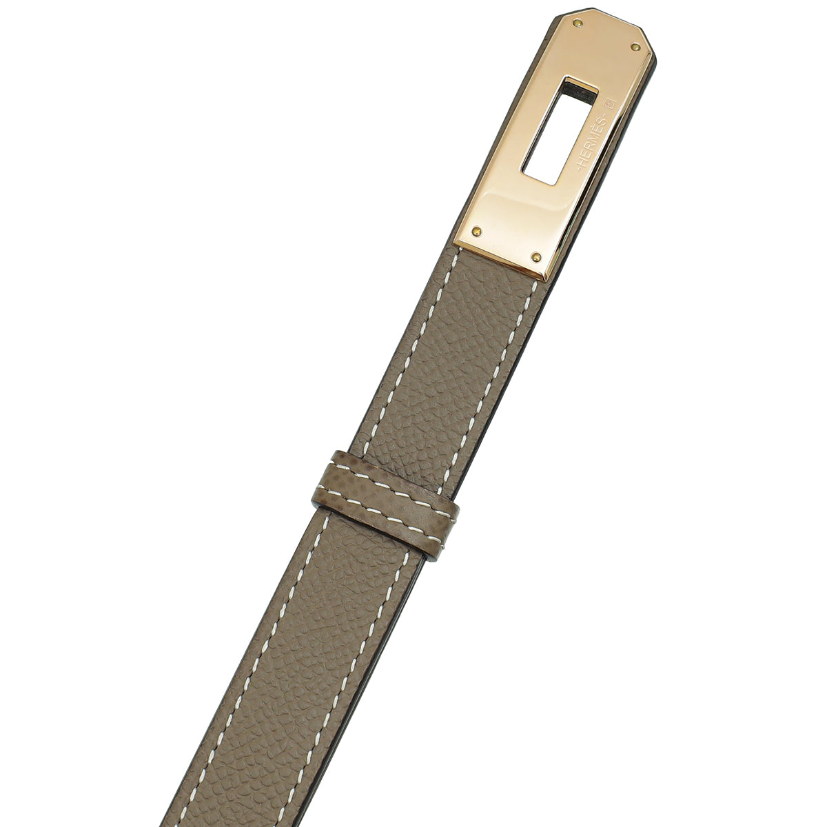Hermes Etoupe Kelly 18 Belt