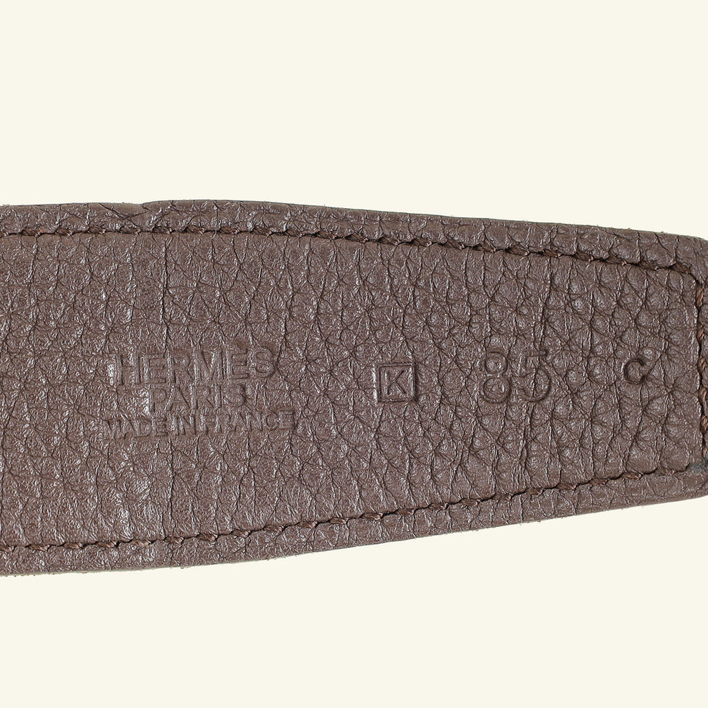 Hermes Bicolor H Martelee Buckle 32mm Reversible Belt