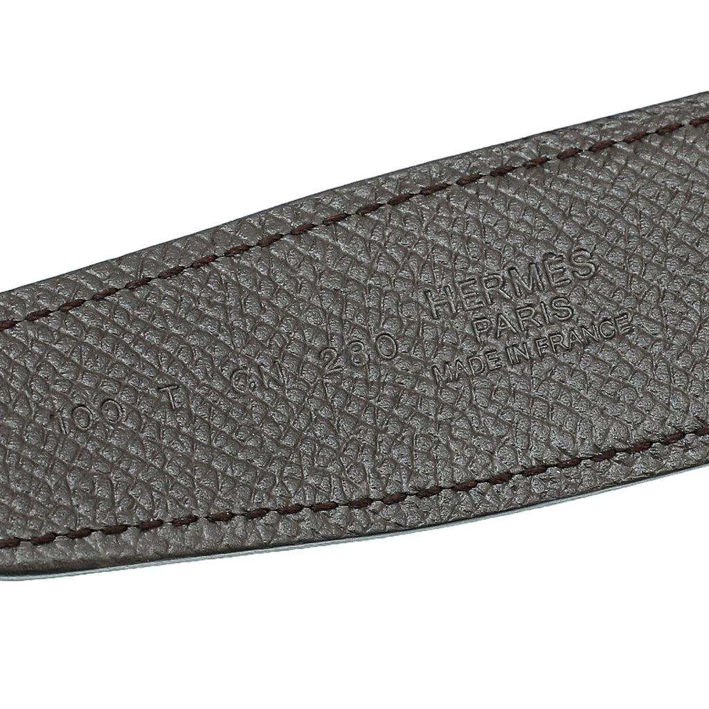 Hermes Bicolor Reversible H Buckle Belt
