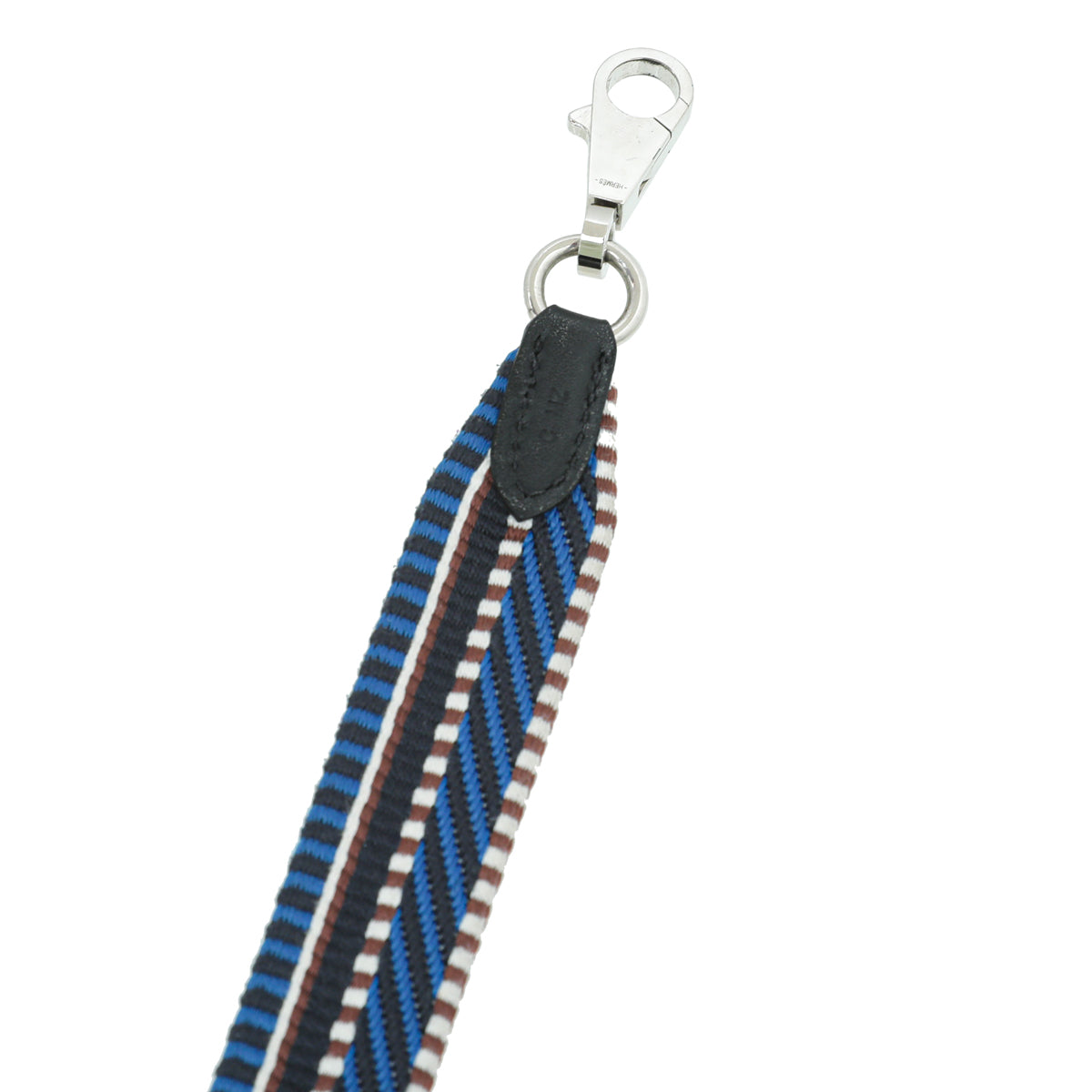 Hermes Blue Multicolor Sangle Cavale 25 mm Shoulder Strap