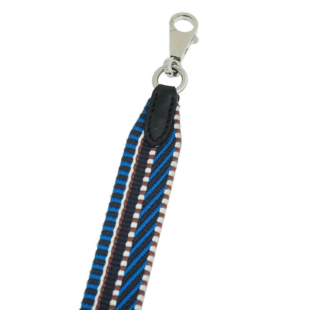 Hermes Blue Multicolor Sangle Cavale 25 mm Shoulder Strap