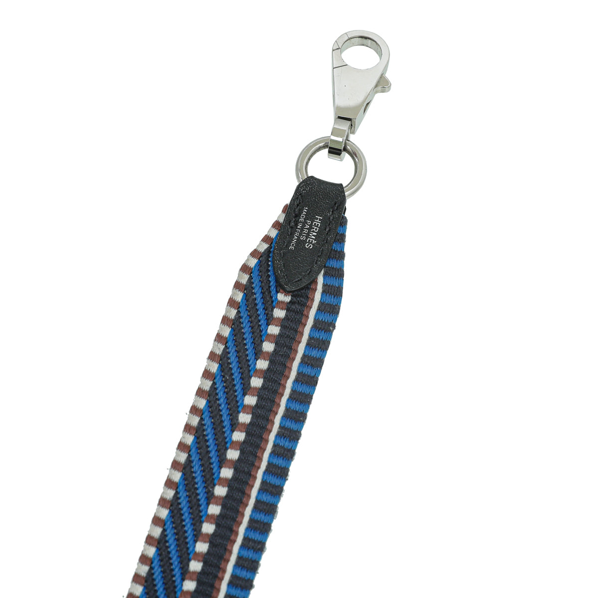 Hermes Blue Multicolor Sangle Cavale 25 mm Shoulder Strap