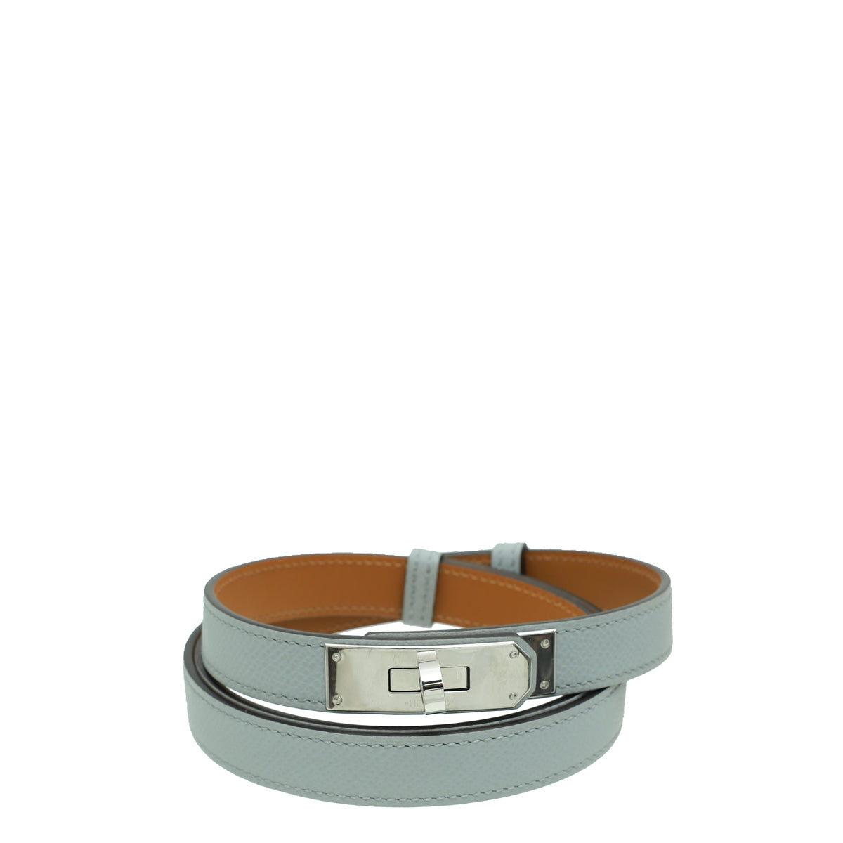 Hermes Gris Platine Kelly 18 Belt