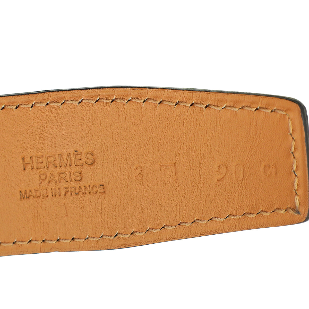 Hermes Beige Alligator Oscar 32mm Buckle Belt