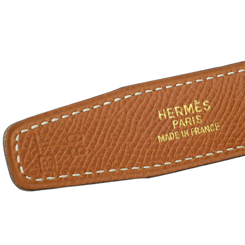Hermes Bicolor Constance Buckle Mini Reversible 24mm Belt
