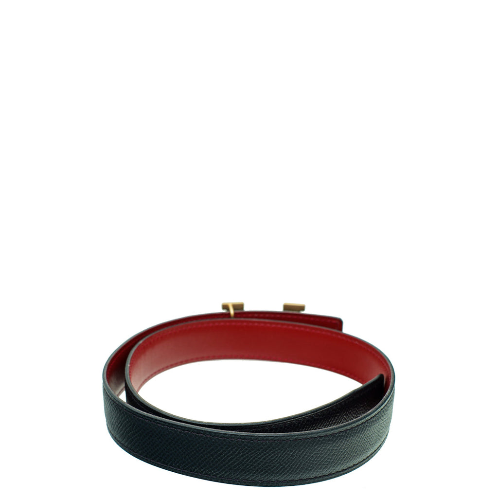 Hermes Bicolor Constance Buckle Mini Reversible Belt