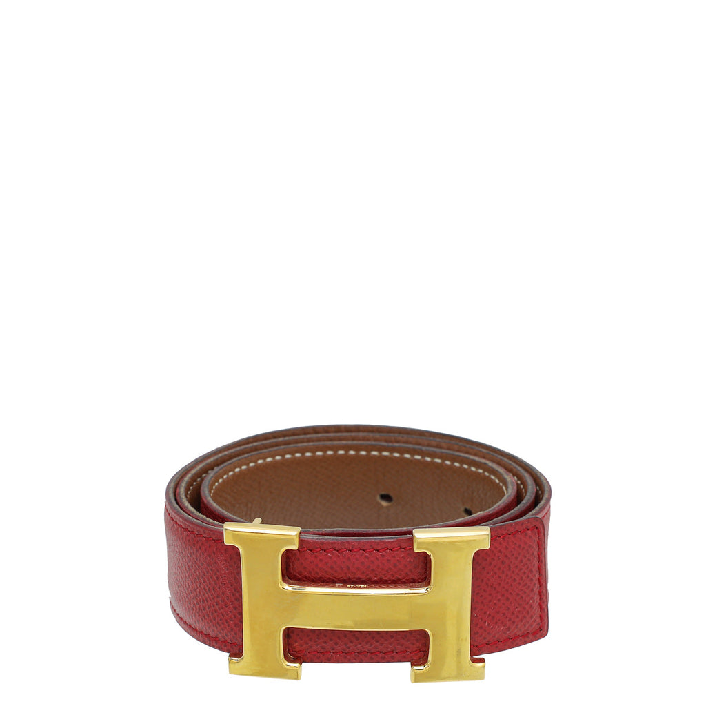 Hermes Bicolor H Buckle Reversible Belt