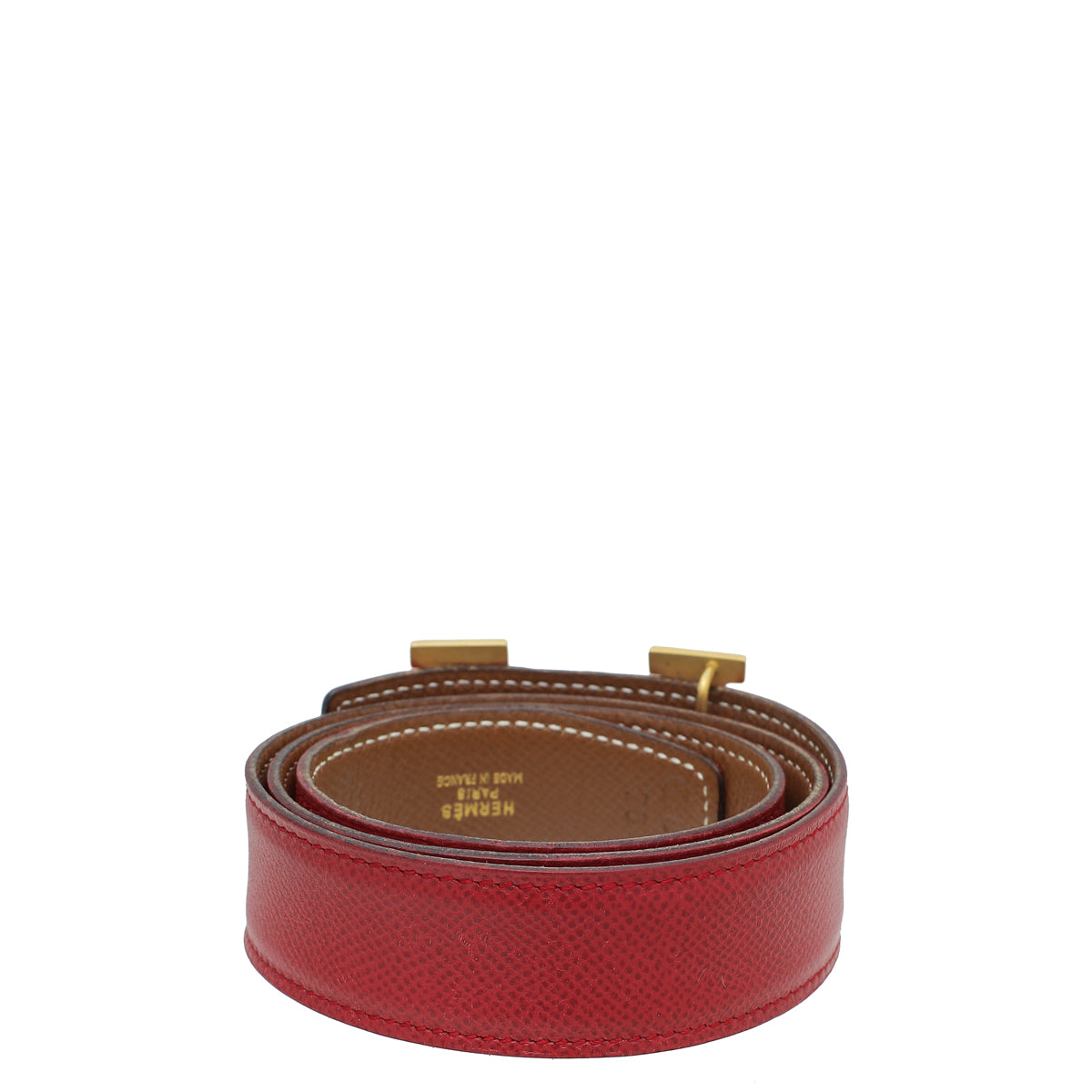 Hermes Bicolor H Buckle Reversible Belt