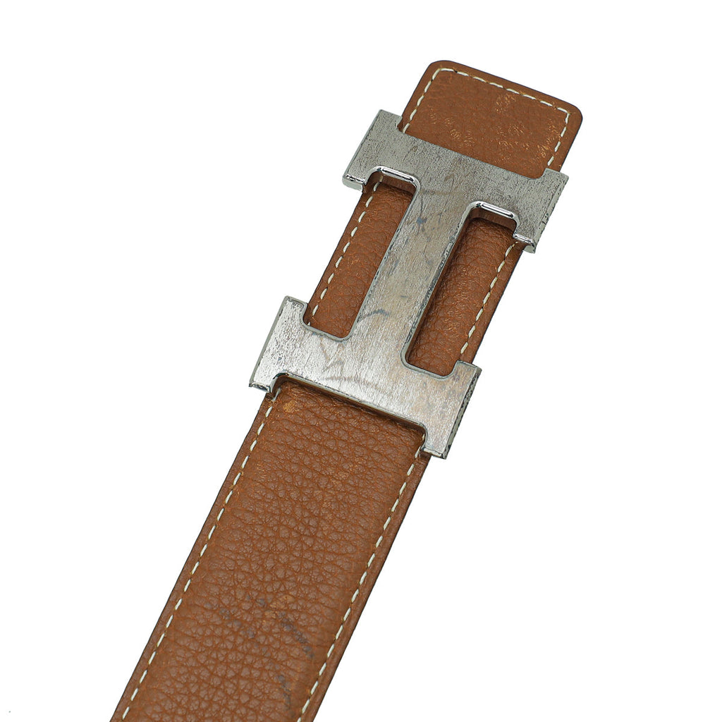 Hermes Bicolor H Buckle Constance Reversible Belt