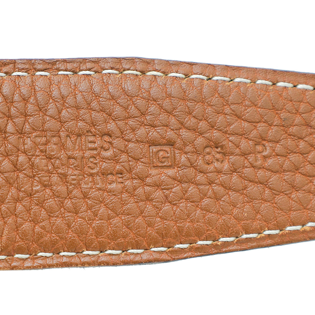 Hermes Bicolor H Buckle Constance Reversible Belt