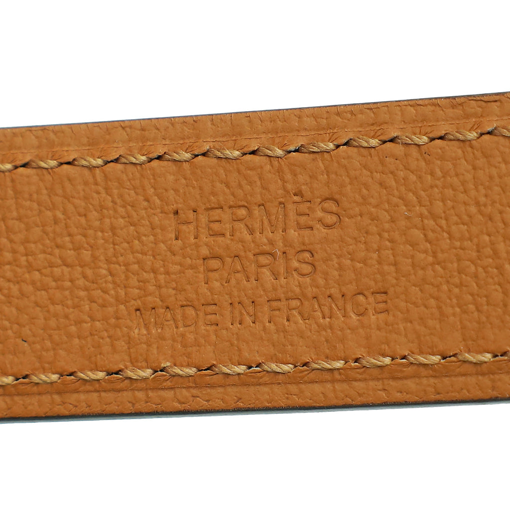 Hermes Gold Kelly 18mm Belt