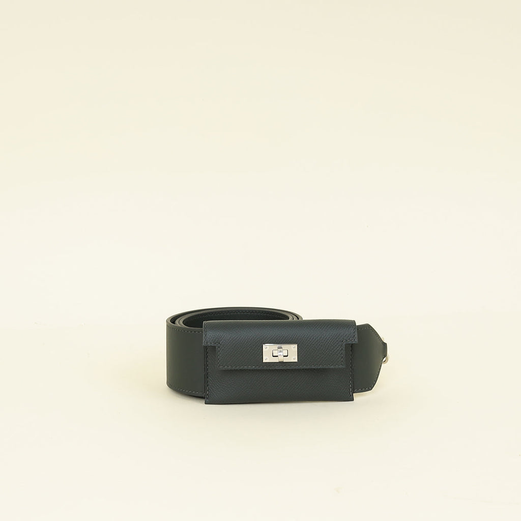 Hermes Vert Fonce Kelly Pocket 50 mm Bag Strap