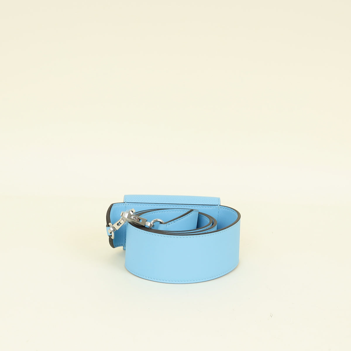 Hermes Bleu Celeste Kelly Pocket 50 mm Bag Strap