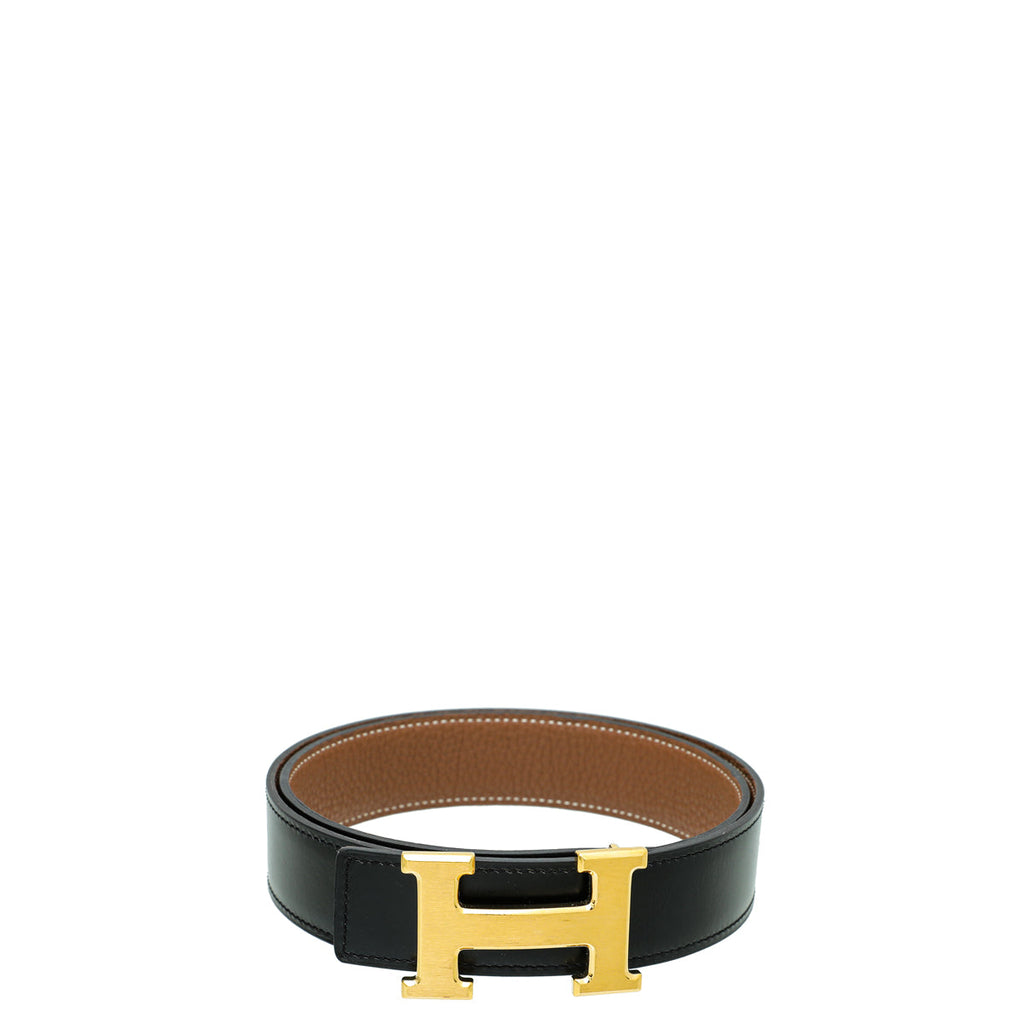 Hermes Bicolor Reversible H Buckle Belt