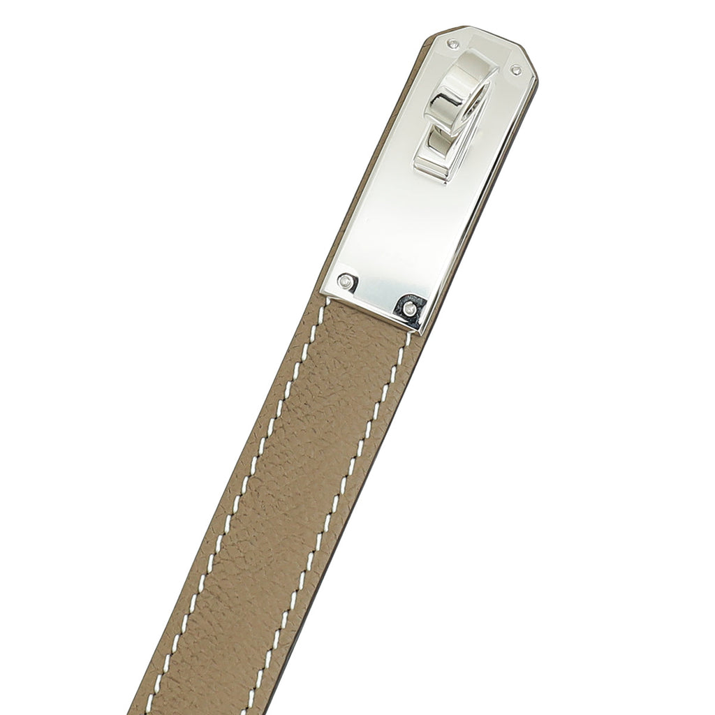 Hermes Etoupe Kelly 18 Belt