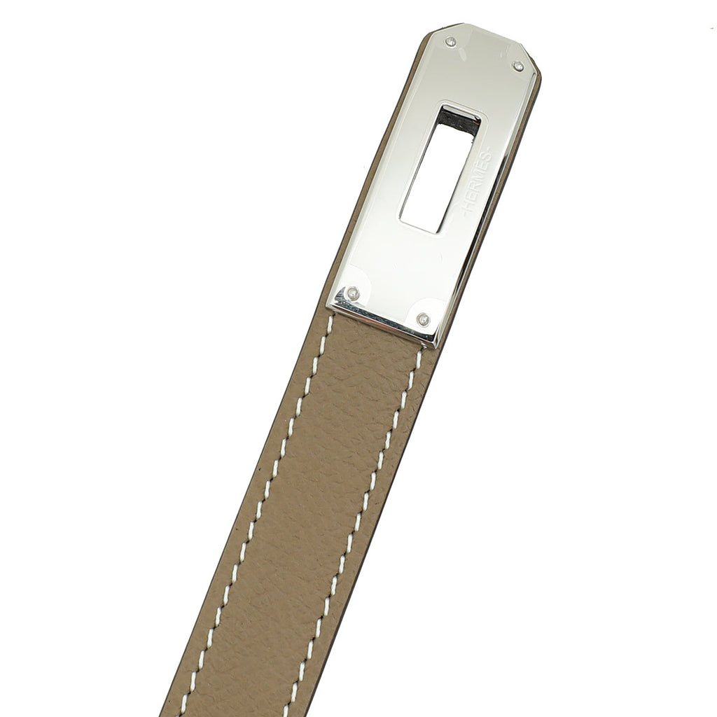 Hermes Etoupe Kelly 18 Belt