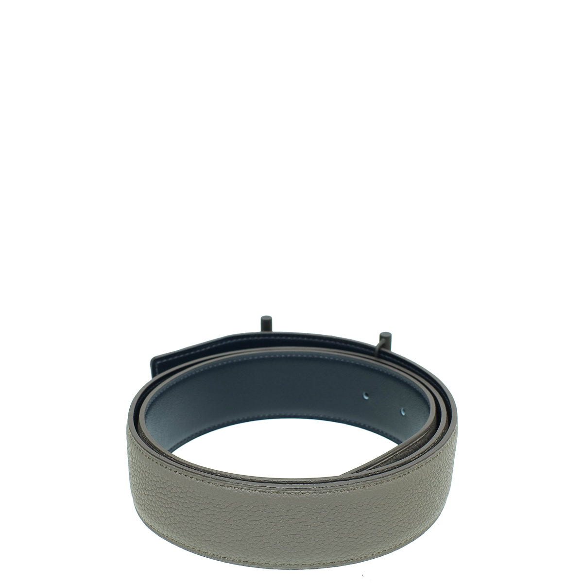 Hermes Bicolor Rider Belt Buckle & Reversible Leather Strap 38mm
