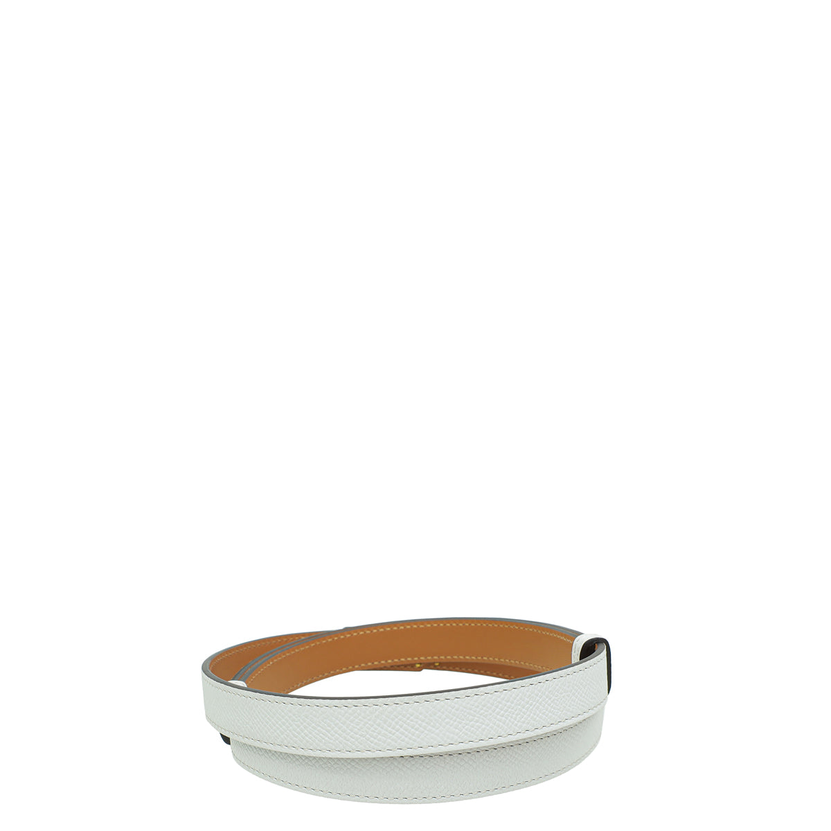 HERMES Blanc Kelly 18 Belt