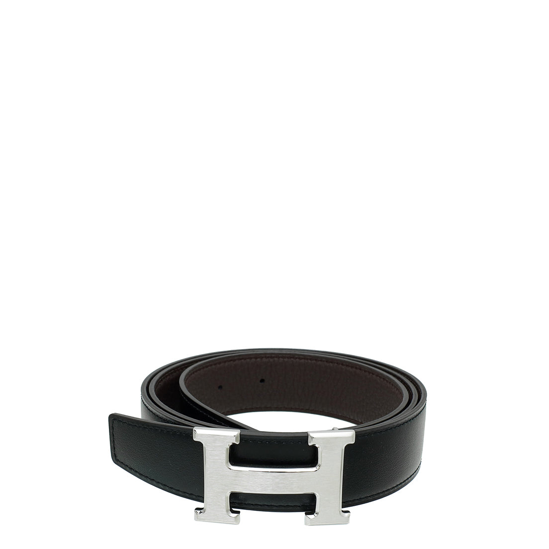 Hermes Bicolor Reversible Constance Buckle Belt 90