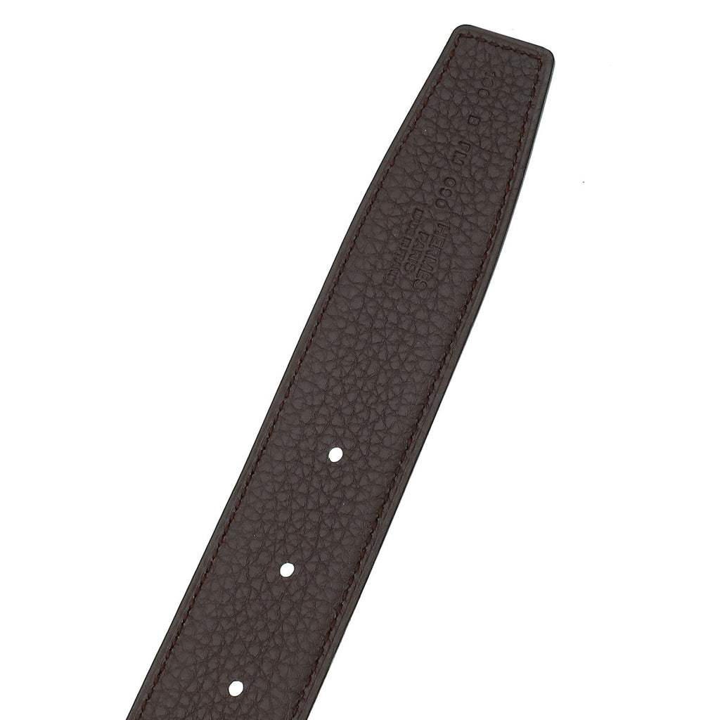 Hermes Bicolor Reversible Constance Buckle Belt 90