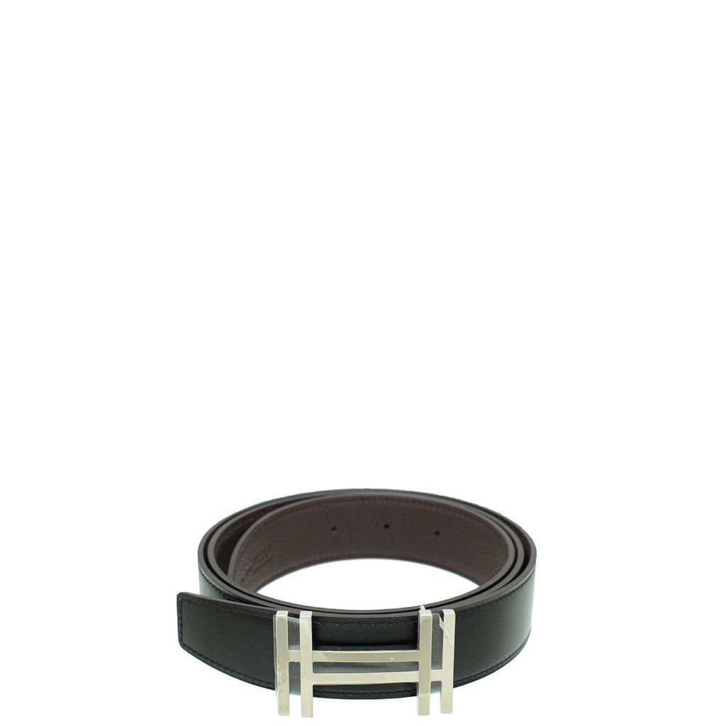 Hermes Bicolor H Au Carre Buckle Reversible Belt