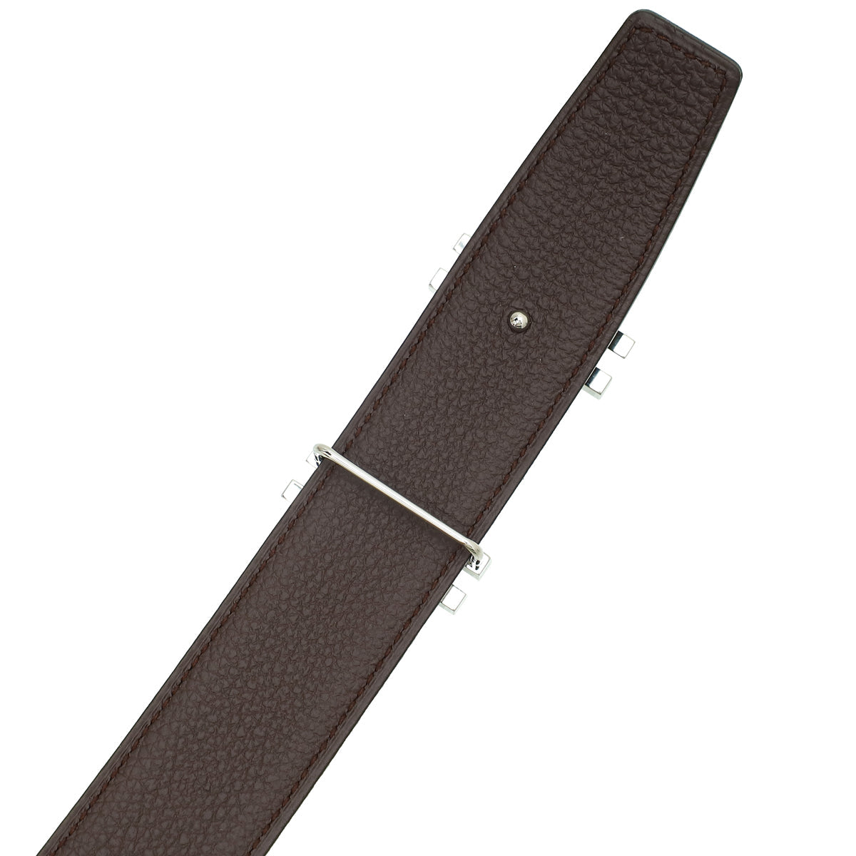 Hermes Bicolor H Au Carre Buckle Reversible Belt