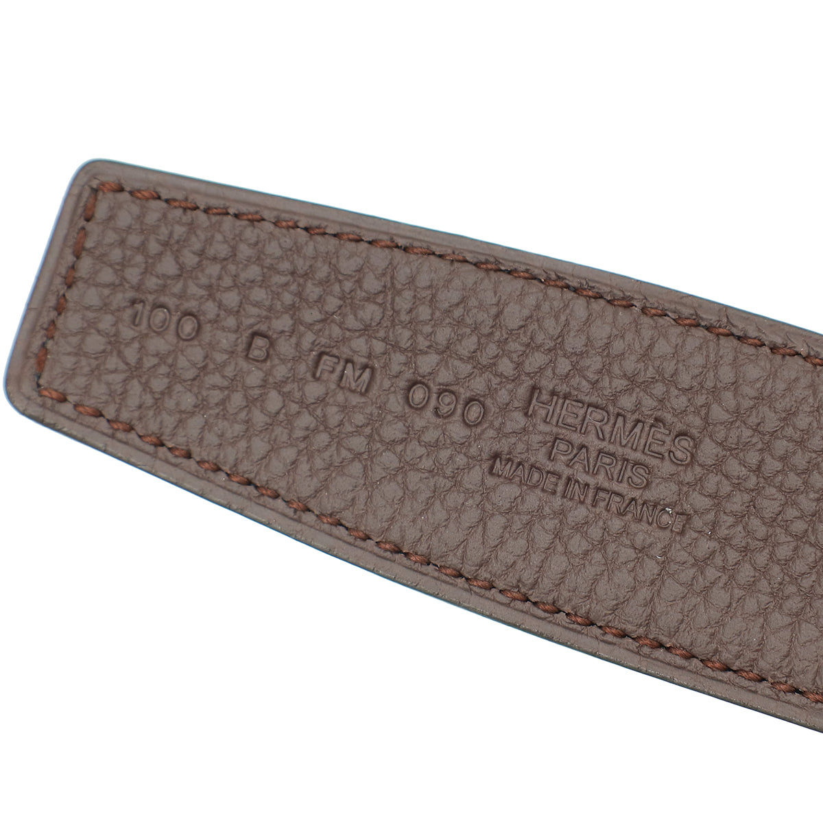 Hermes Bicolor H Au Carre Buckle Reversible Belt