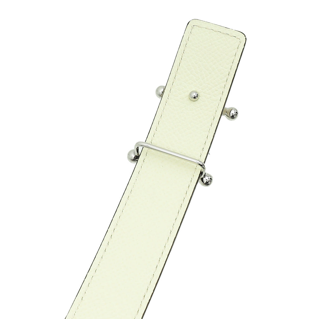 Hermes Bicolor Mors H Belt Buckle & Reversible 24mm Belt