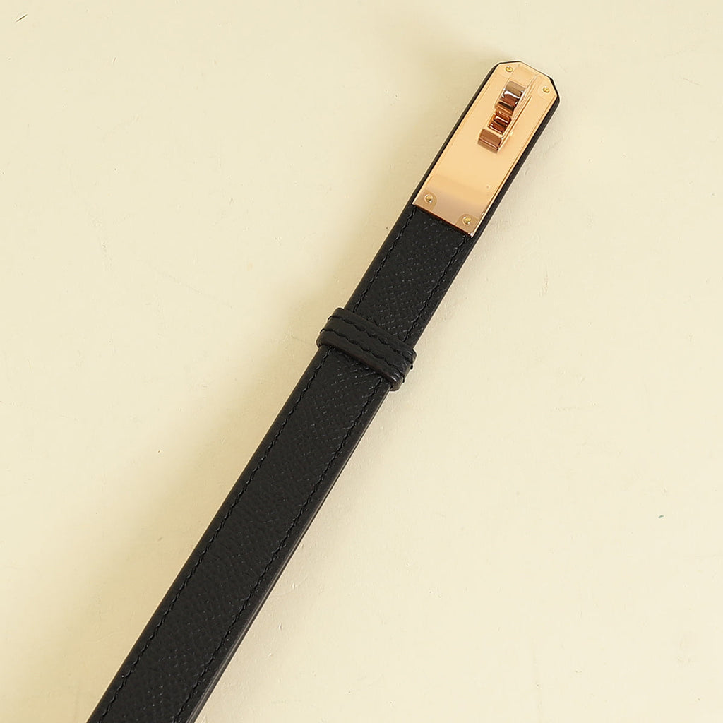 Hermes Noir Kelly 18 Belt