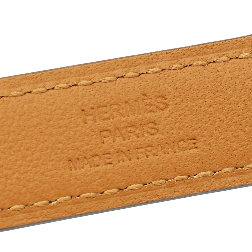 Hermes Gold Kelly 18mm Belt