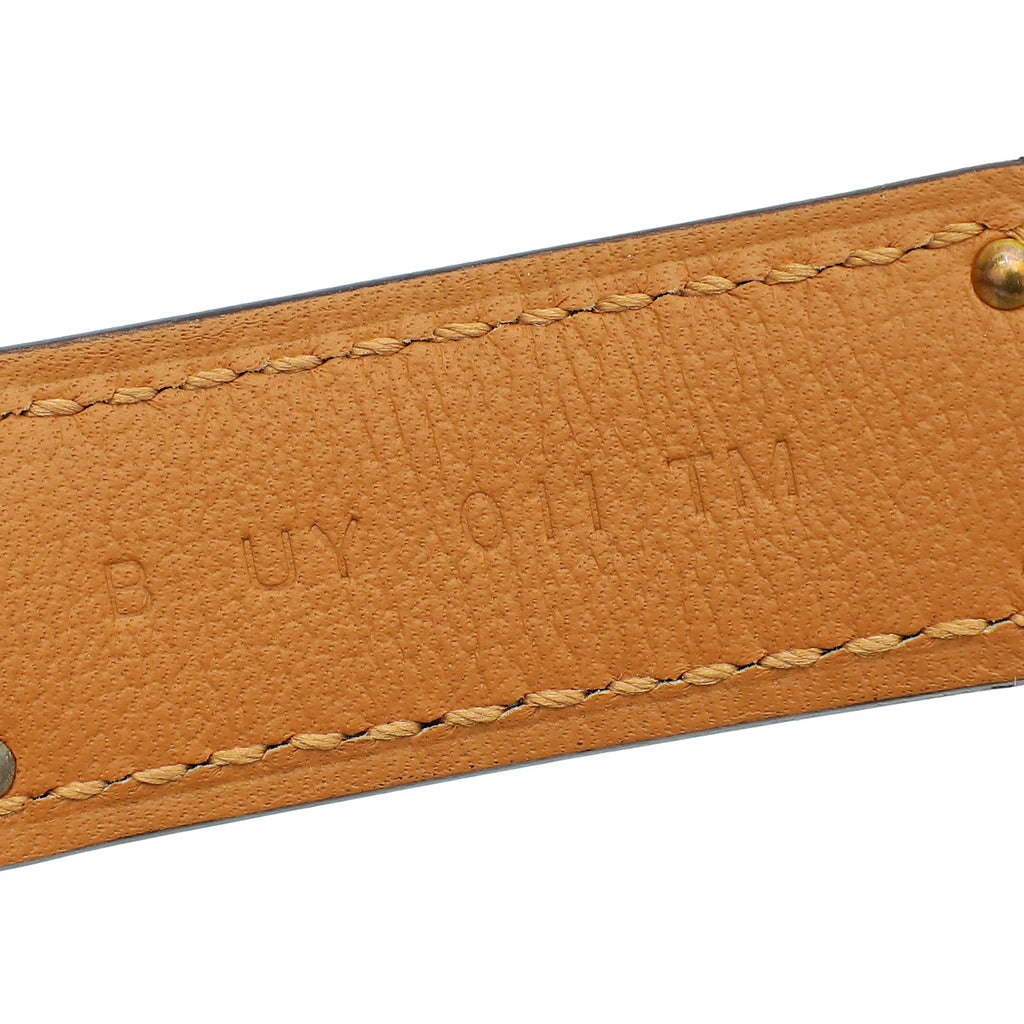 Hermes Gold Kelly 18mm Belt