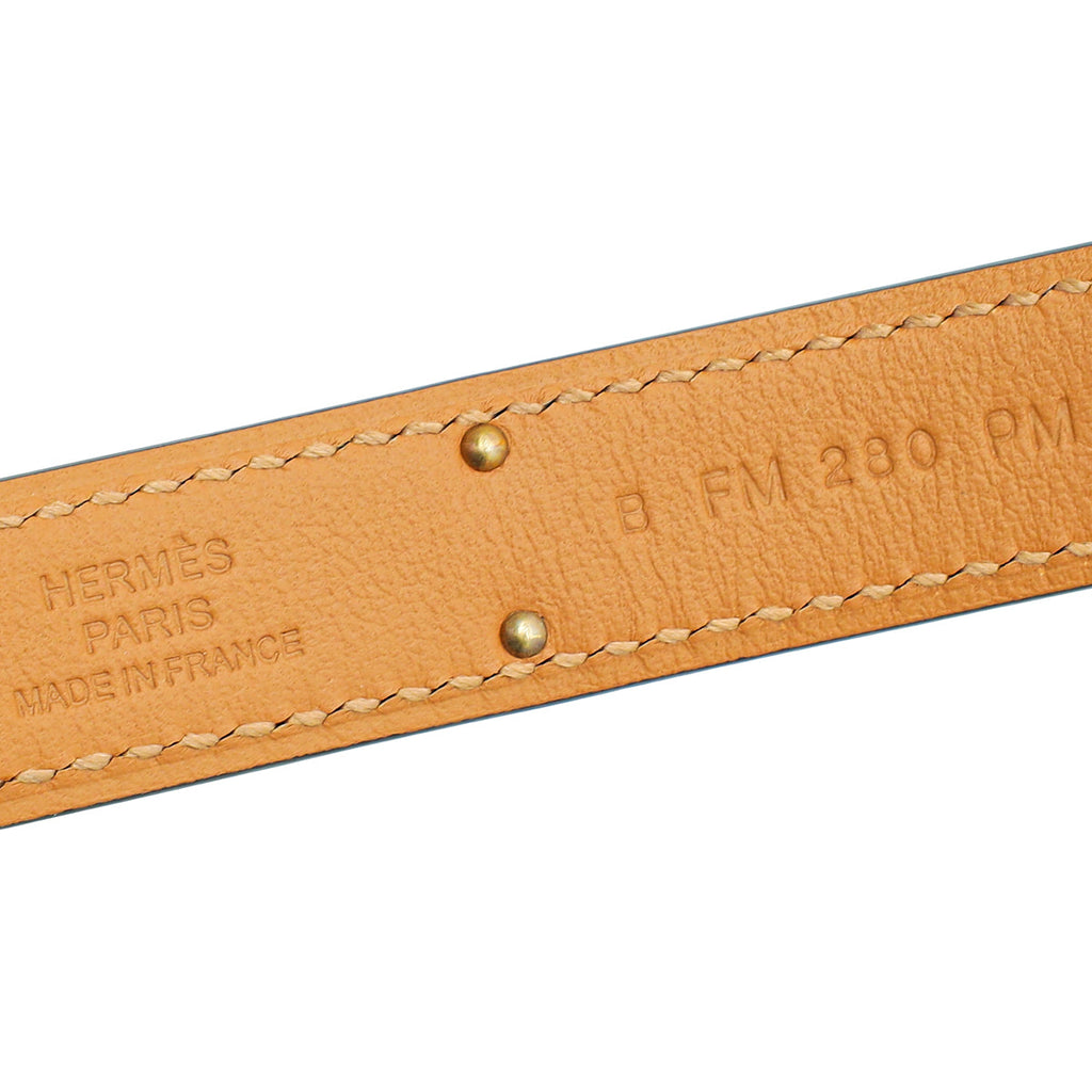 Hermes Gold Kelly 18mm Belt
