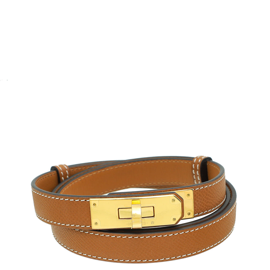 Hermes Gold Kelly 18 Belt