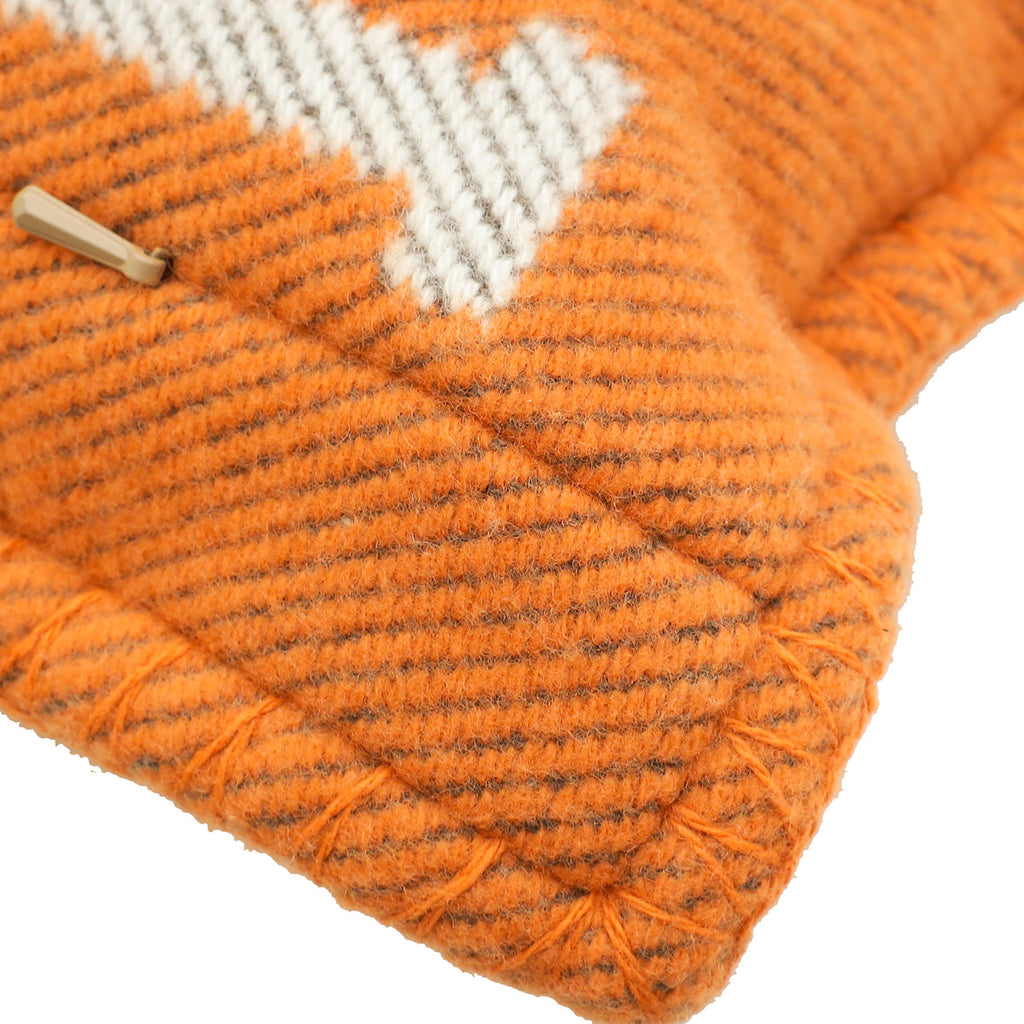 Hermes Bicolor Avalon Wool and Cashmere Pillow, Small Model
